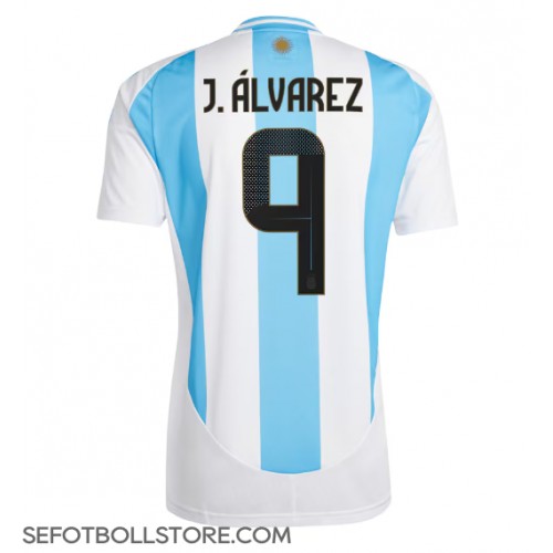 Argentina Julian Alvarez #9 Replika Hemmatröja Copa America 2024 Kortärmad